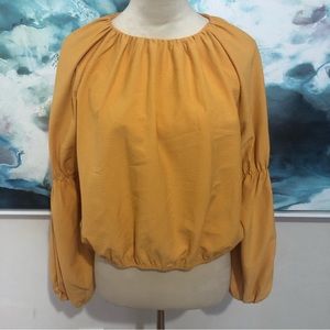 Elizabeth and James long sleeve blouse size‎ M yellow color